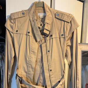 Kenar Beige Trench Coat for Women